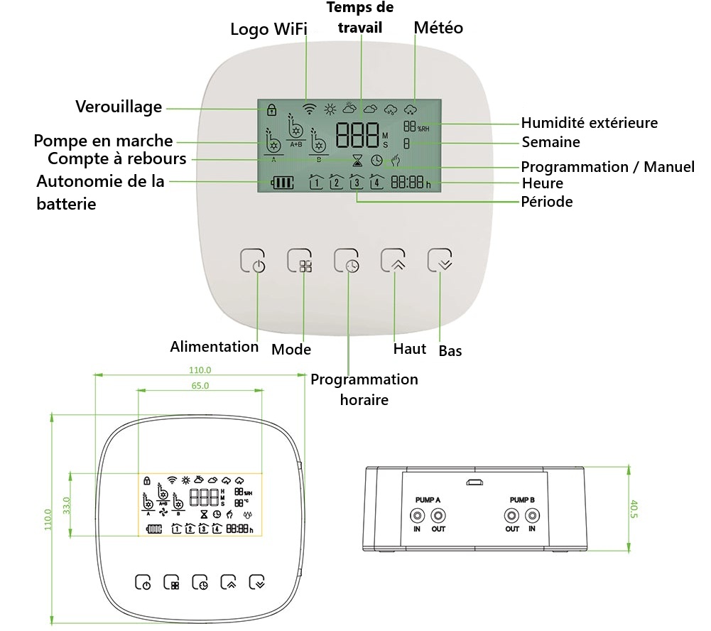 Présentation de l'arroseur automatique WiFi Moes WWP-BY-908